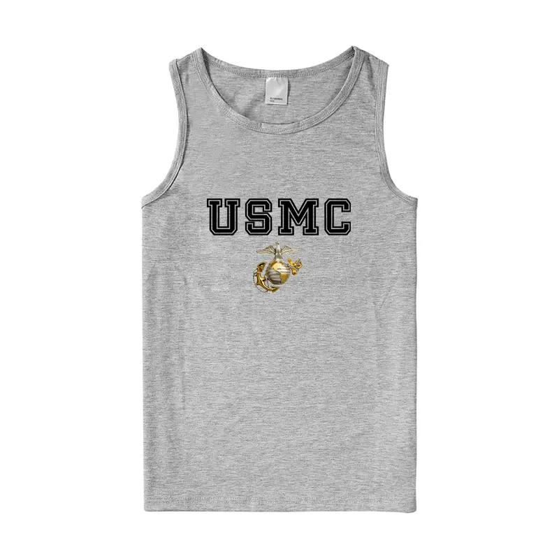Повседневная летняя одежда USMC мужские и женские майки с принтом US MC мужская |