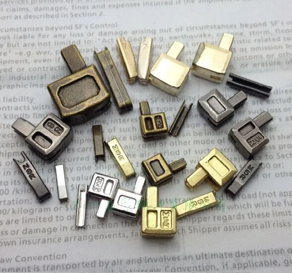 Серебряный Цвет #5 металлическая молния головка коробка Молния фиксатор вставки