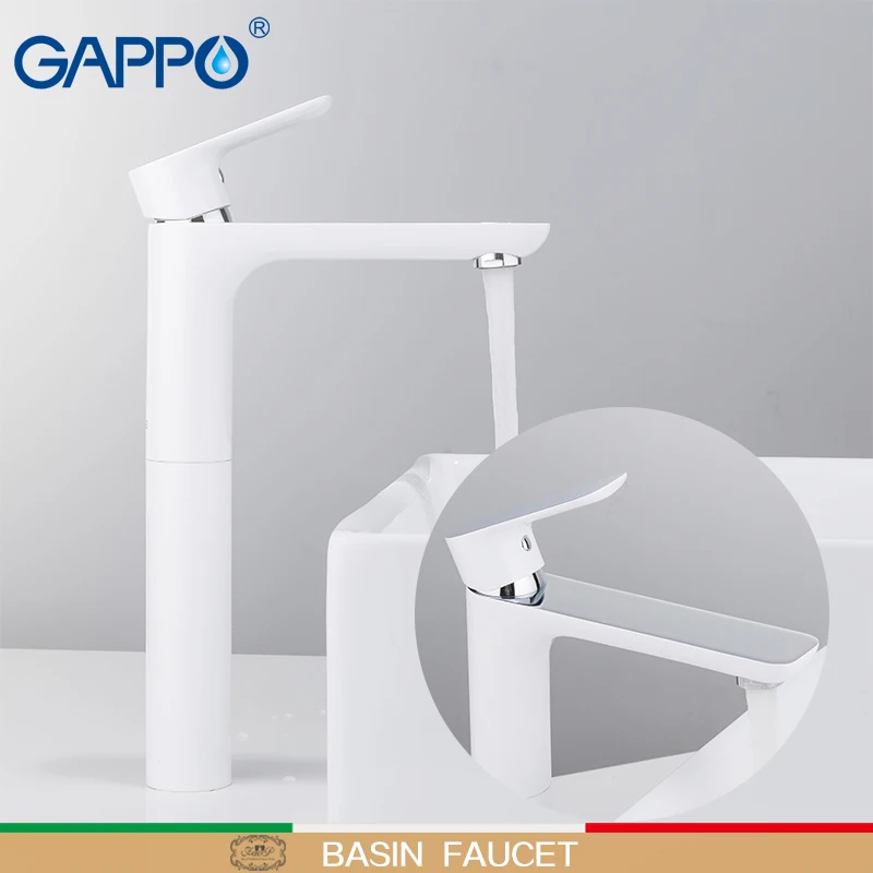GAPPO basin faucets white water tap brass basin mixer bath faucets torneira bathroom sink faucet water taps mixer