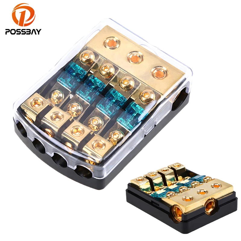 Автомобильный блок предохранителей POSSBAY 1 в 4 канала|car electronics|vehicle carvehicle electronics |
