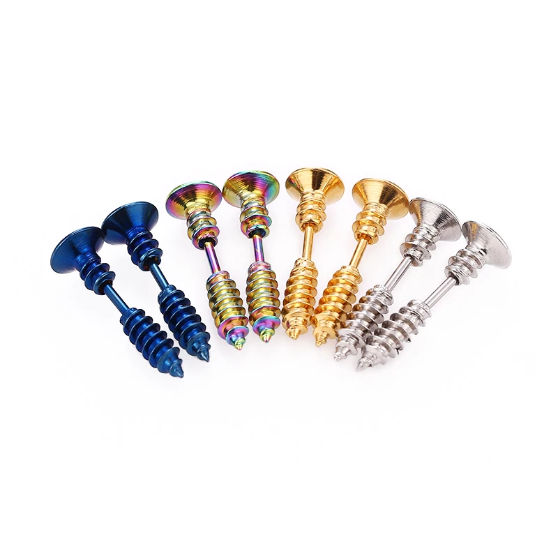 Женские сережки гвоздики золотистые серебристые синие Разноцветные серьги хит