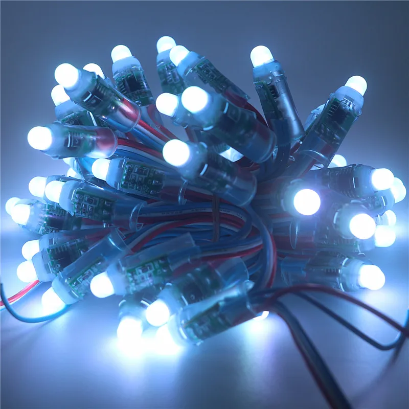 50 шт. 12 мм WS2811 IC полноцветный пиксельный светодиодный модуль света адресуемый DC5V