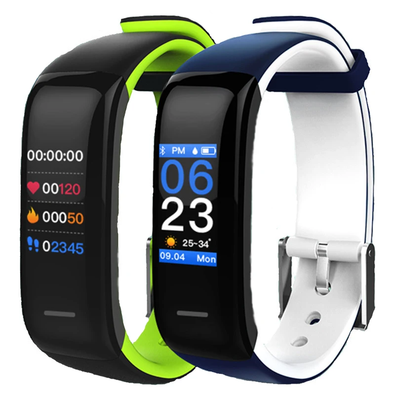 P1 плюс смарт браслет монитор сердечного ритма фитнес трекер Smartband на запястье для