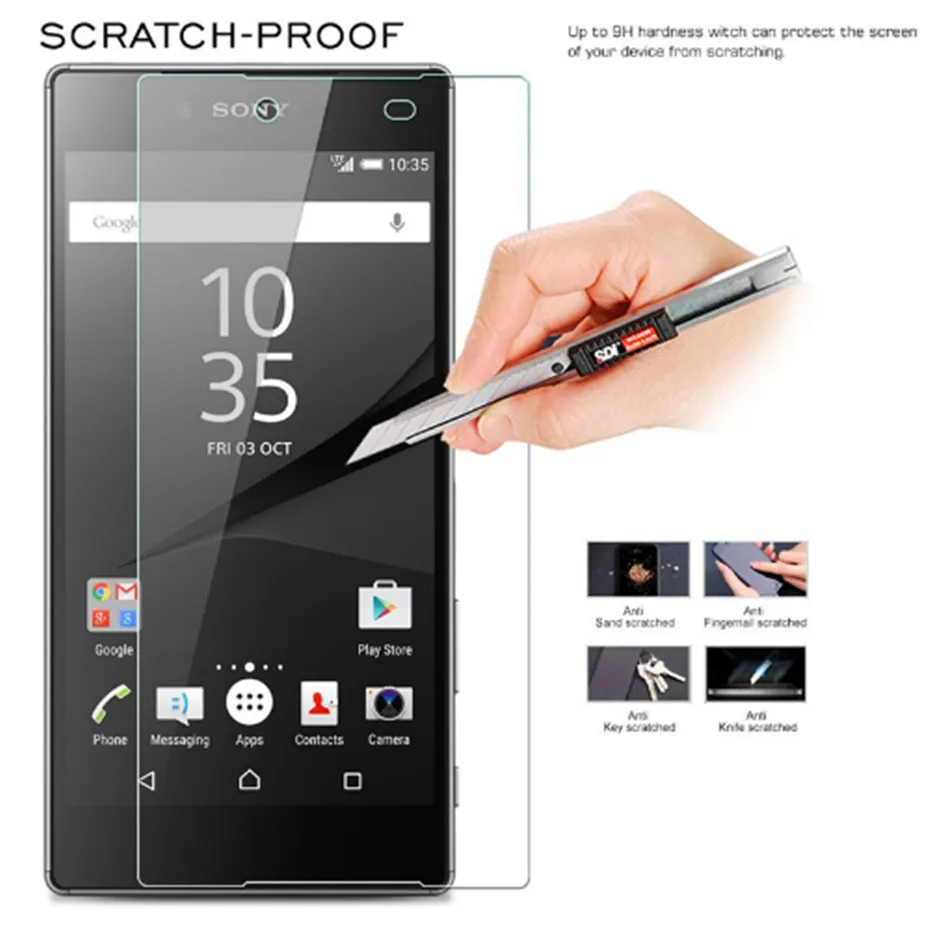 Защитная пленка из закаленного стекла для sony Xperia z5 Премиум экрана plus E6833 E6853 E6883