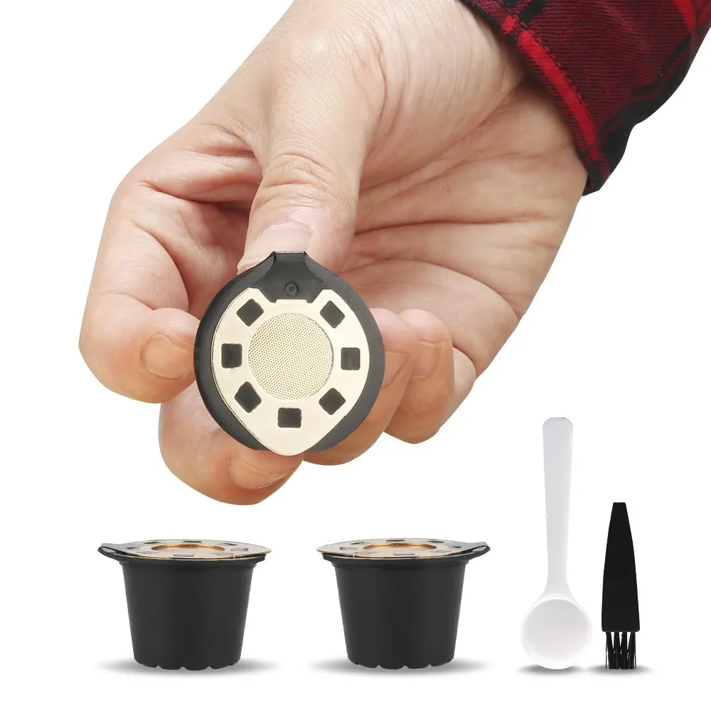 Многоразовые кофейные капсулы iCafilas Nespresso с пластиковым фильтром подарок на день