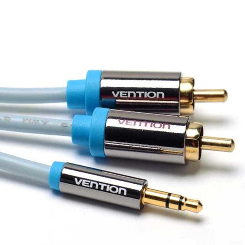 Vention RCA Jack кабель 2RCA штекер 3 5 Мужской Аудио 2 м Aux для Edifer домашний кинотеатр DVD VCD