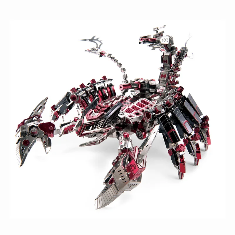 Voltron робот Скорпион лев собака DIY 3D Сборная модель стальной Металл шарнир