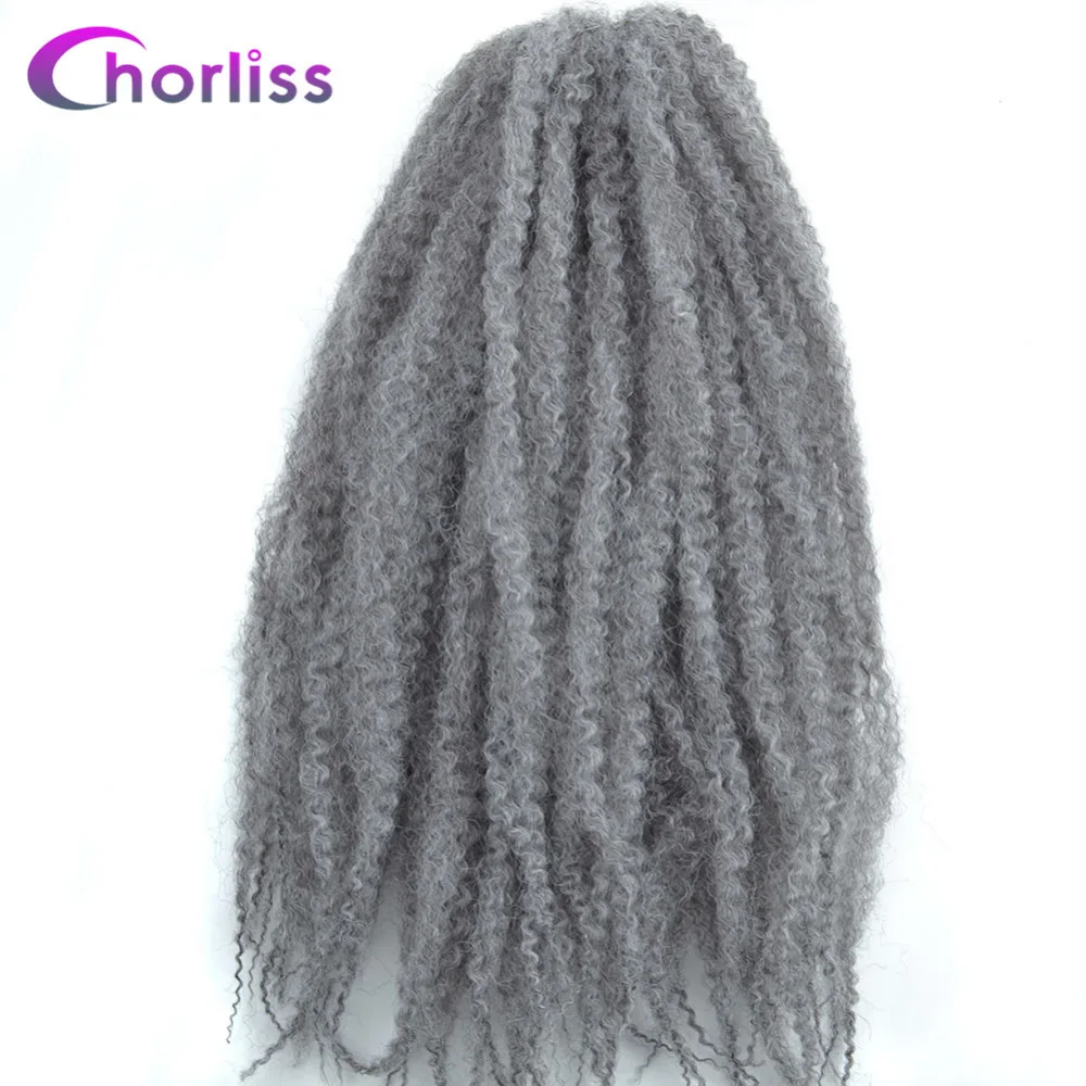 Chorliss 18 &quotомбре синтетические плетеные волосы для наращивания афро кудрявые