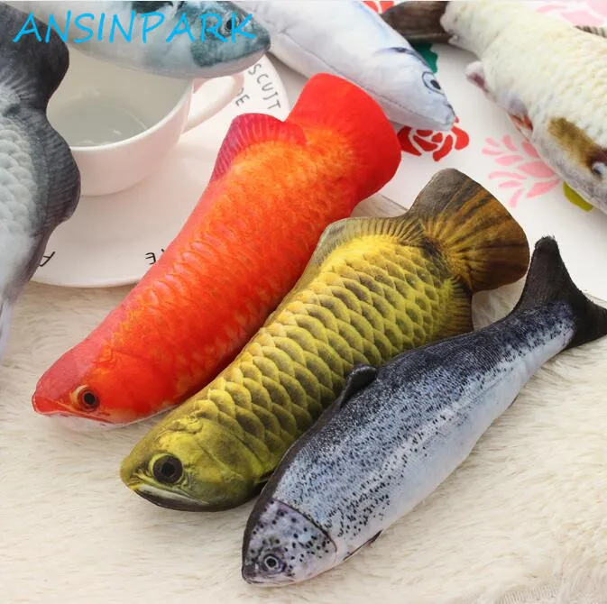 ANSINPARK Новая красивая искусственная игрушка для кошек рыбы плюшевый щенок игрушки