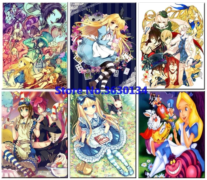 Новая Алмазная вышивка 5D DIY картина мультяшная девочка наборы стежков стразы