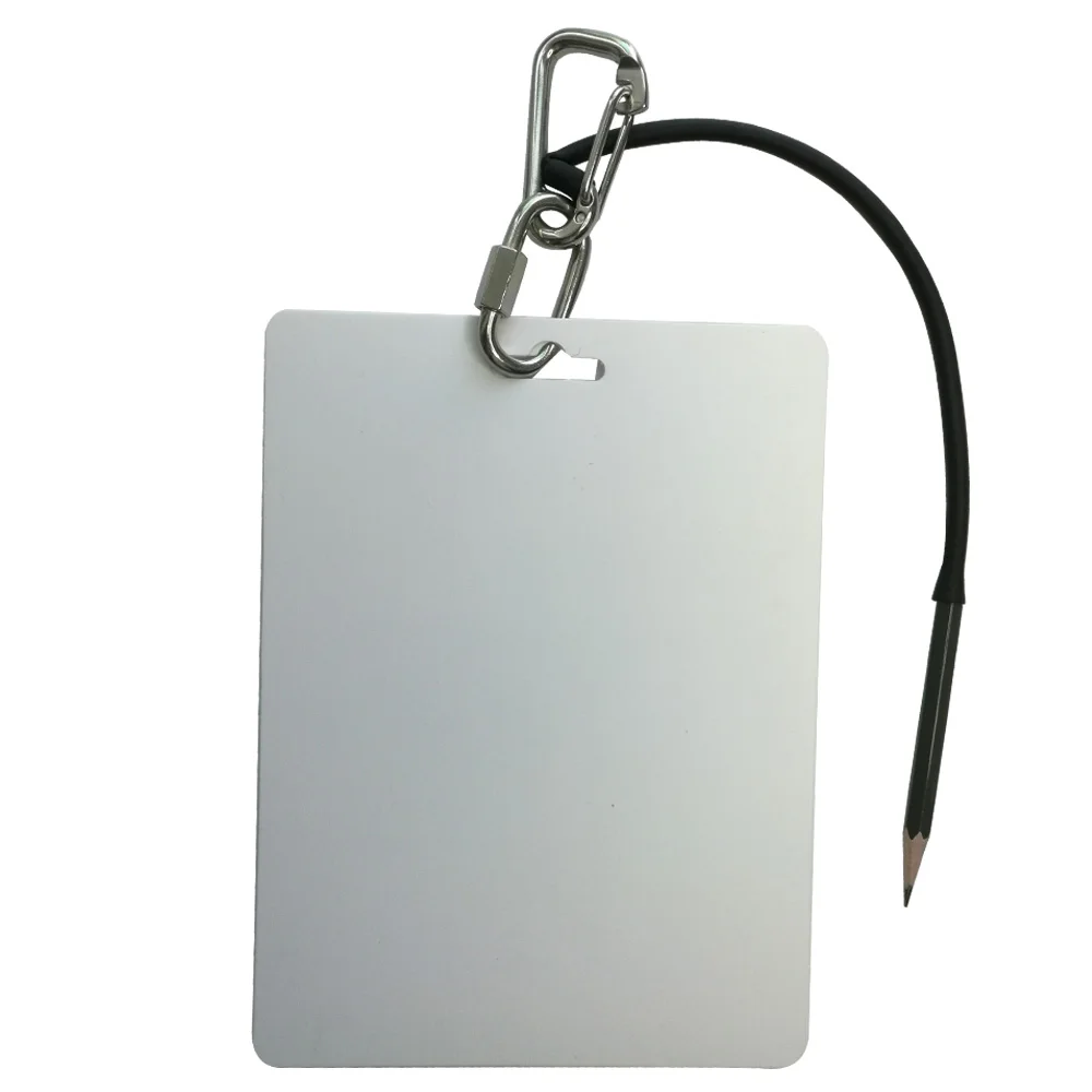 

Scuba Diving 3 Panels Writing Slate Pad Board with Pencil 316 stainless steel buckle Scuba Dive Gear Underwater Gear