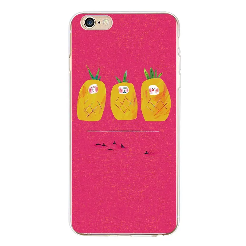 Cute Simple Luxury hand flower deer Soft Clear TPU Phone Case For iPhone 4/4s 5 5s 6 6plus 7 8plus x Free Shipping | Мобильные