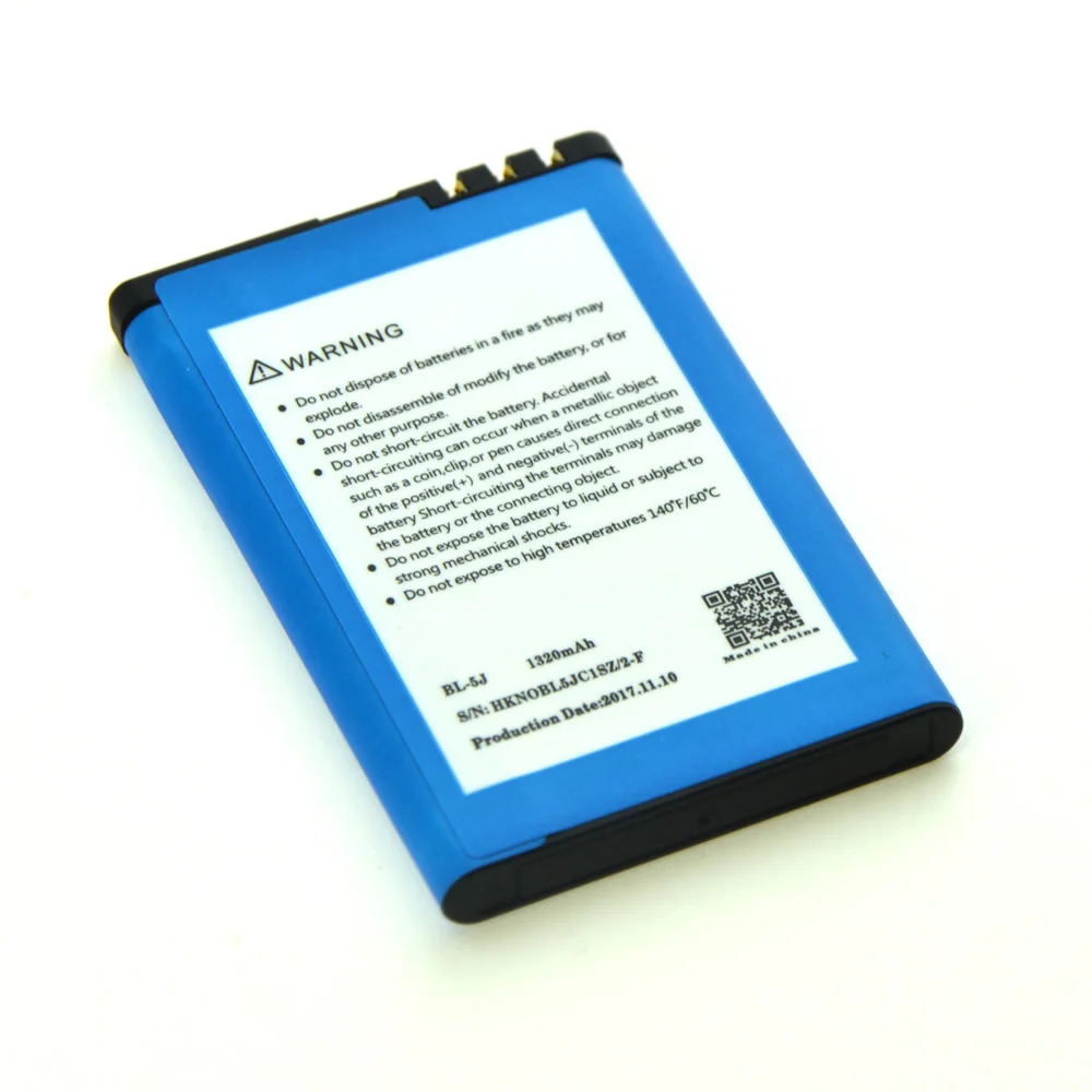 HKFASTEL Новый BL 5J литий ионный аккумулятор для мобильного телефона Батарея Nokia 5800