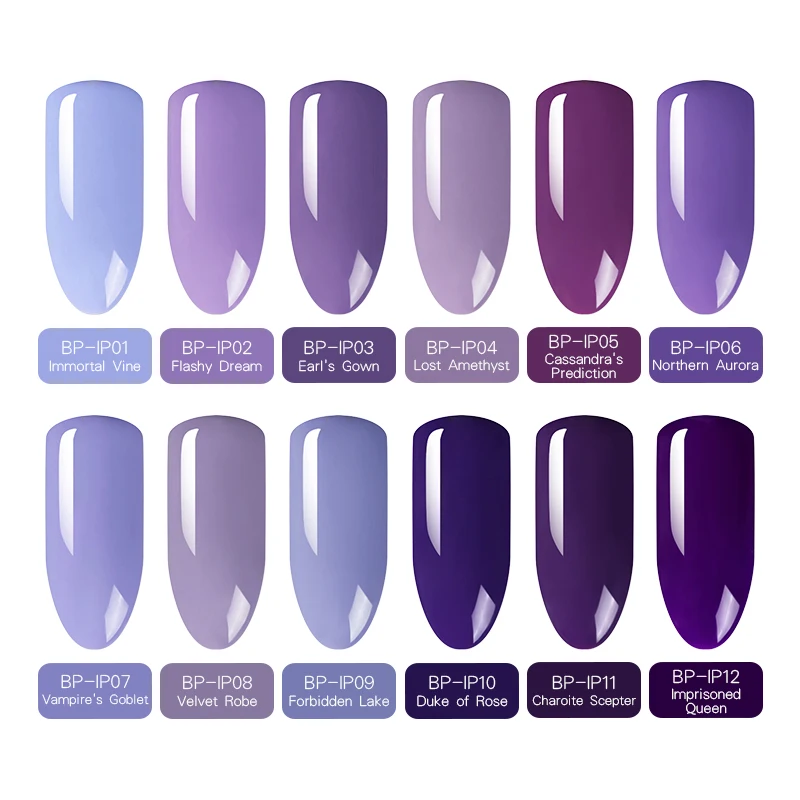 BORN PRETTY Iris Purple Series 6ml Nail Gel Color UV LED Polish Soak Off Art Lamp|Гель для ногтей| |