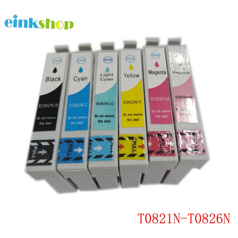 Картридж для принтера Epson R270 R390 TX650 T50 T59 TX720 TX700 RX610 RX590 RX615 T0821 T0826|ink cartridge|ink cartridge for
