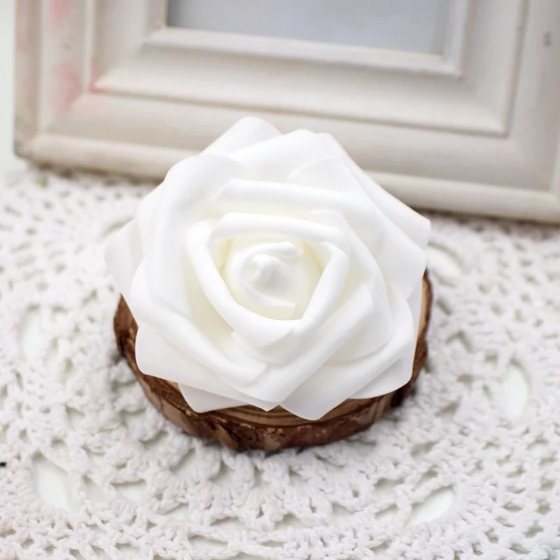 Искусственные цветы 10 шт. 7 см большие 5 слойные высокого качества ручная работа