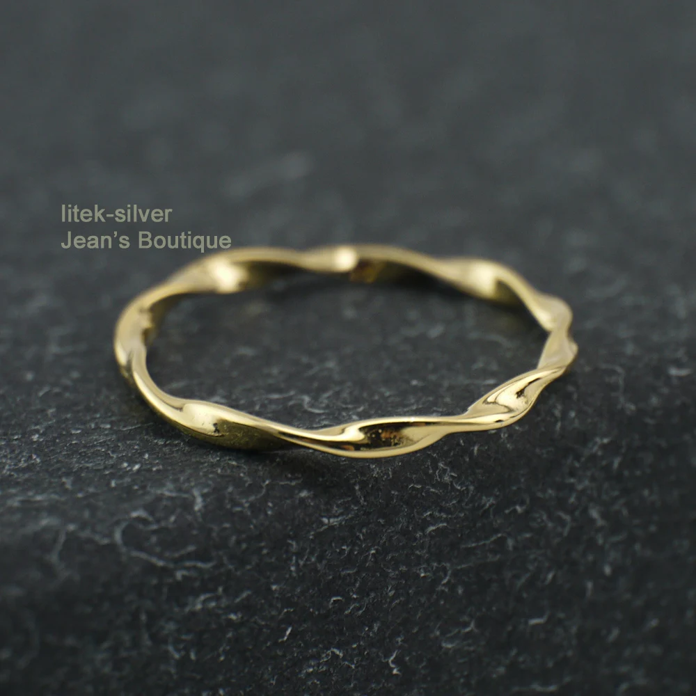 Женское серебристое золотистое витое изящное составное кольцо с костяшками A3297 |