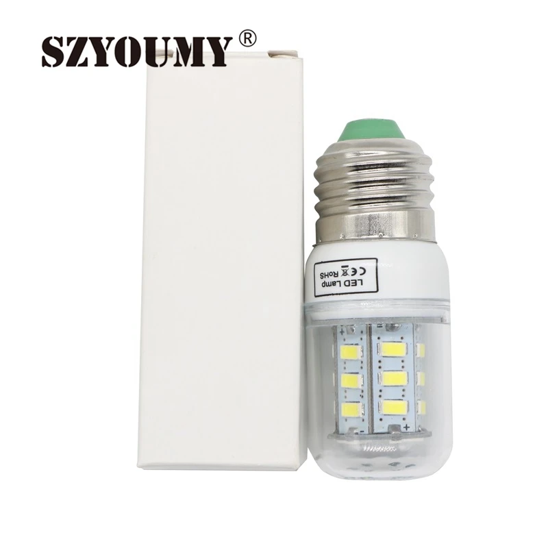 SZYOUMY E27 E14 Светодиодная лампа для кукурузы Ac 110V 220V SMD 5730 Лампа проектора 24Led