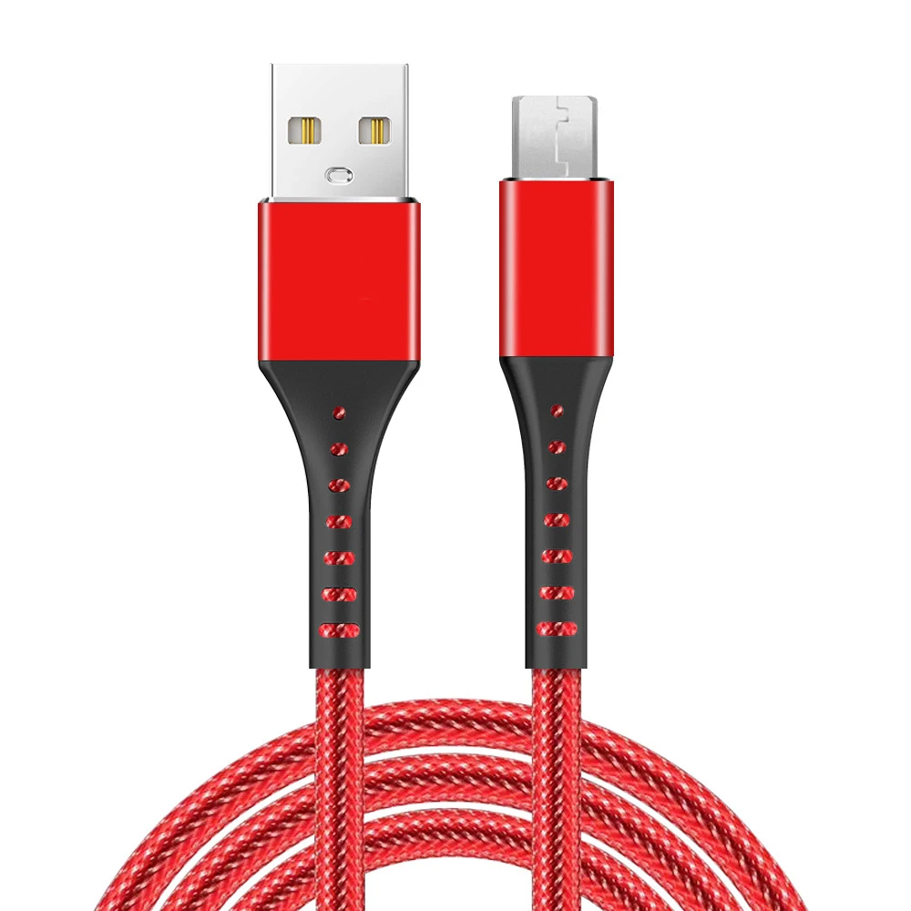 1 м микро USB зарядное устройство для samsung S6 S7 A5 A7 J5 J7 huawei Xiaomi Redmi 4X Note 4 длинный провод для зарядки - Цвет: Красный