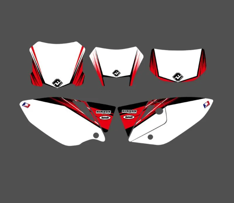 Набор наклеек для графики и фона Honda CRF450X 4 шт. 2005-2016 2015 2014 2013 2012 2011 2010 CRF 450 X CRF450 |