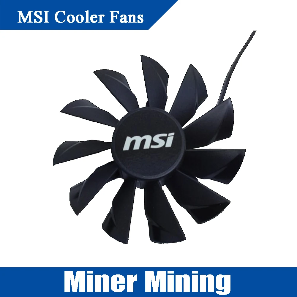 MSI Графика карты Cooler вентиляторы 1 шт. вентилятор Диаметр GTX1060 GTX1070 GTX1070Ti GTX1080 GTX1080Ti