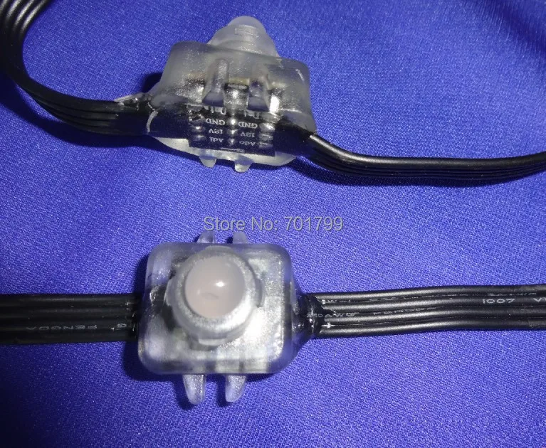 100 шт. 12 мм светодиодный пиксельный узел WS2821A DMX512 В постоянного тока класс IP68 яркий