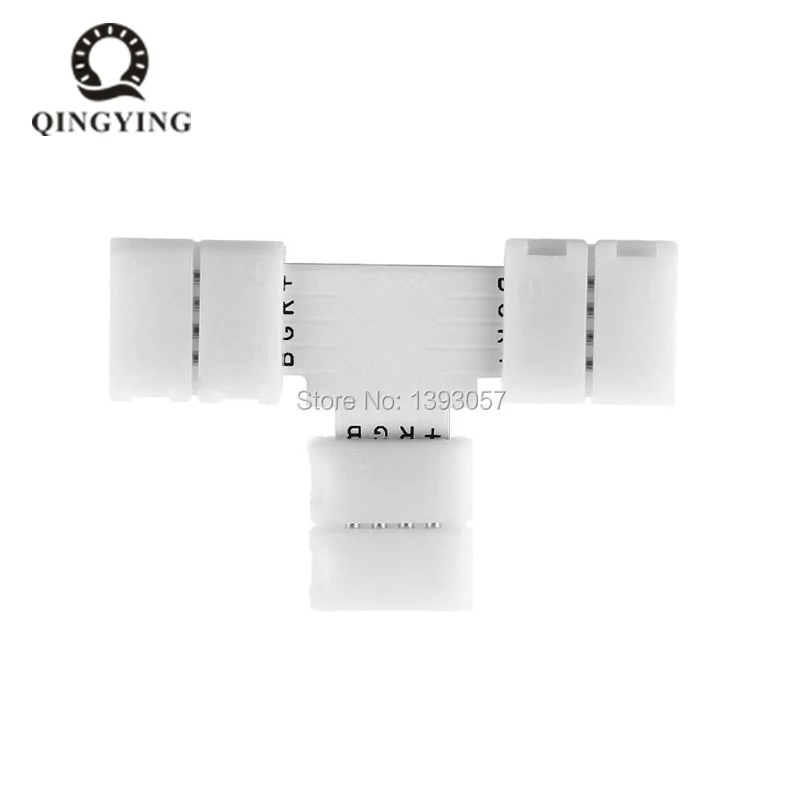 Светодиодная лента 10 шт. мм 4 Pin L Cross T коннектор PCB Бесплатная сварка для SMD 5050 RGB