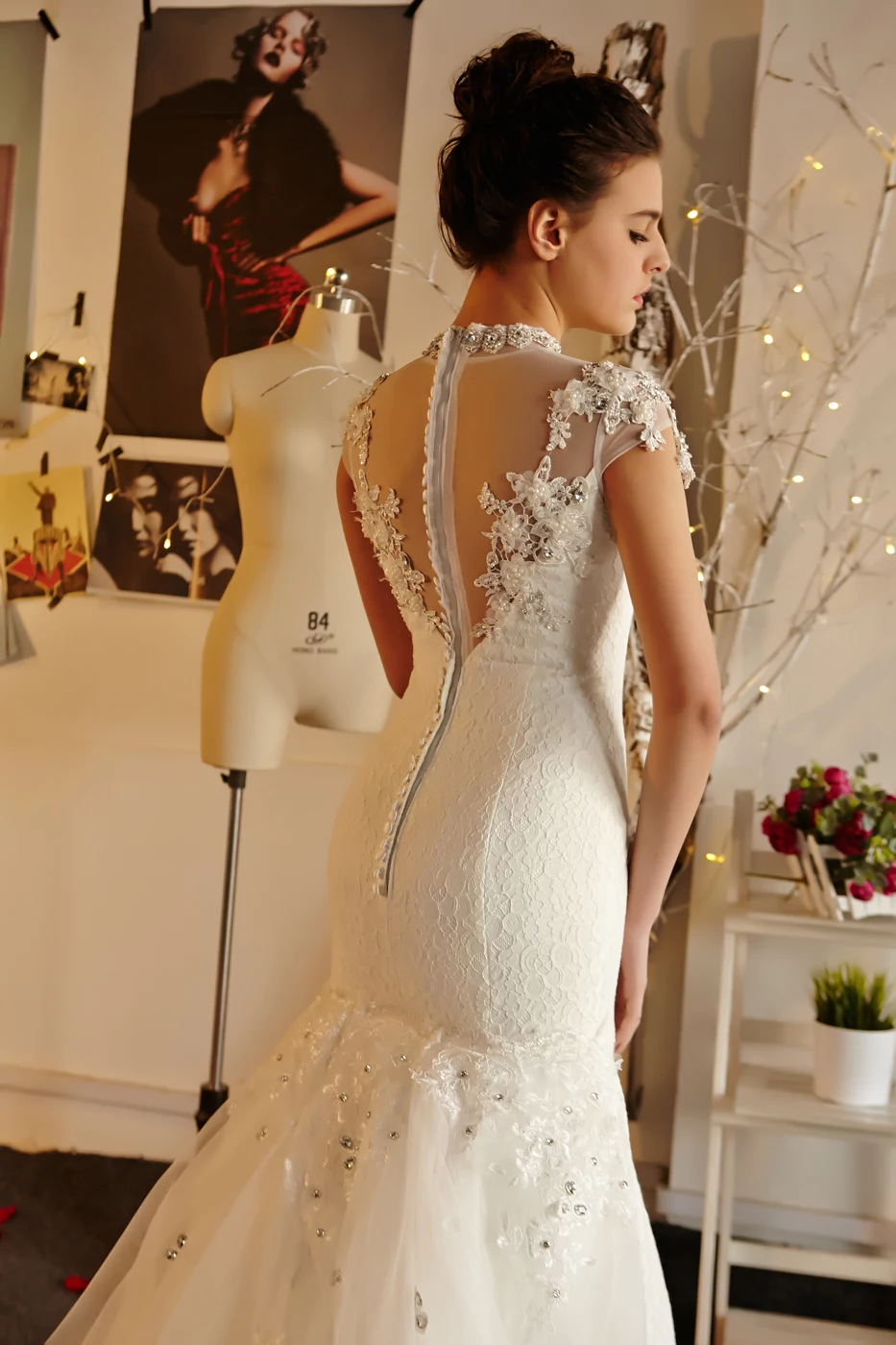 Роскошное Новое Стильное пикантное прозрачное кружевное свадебное