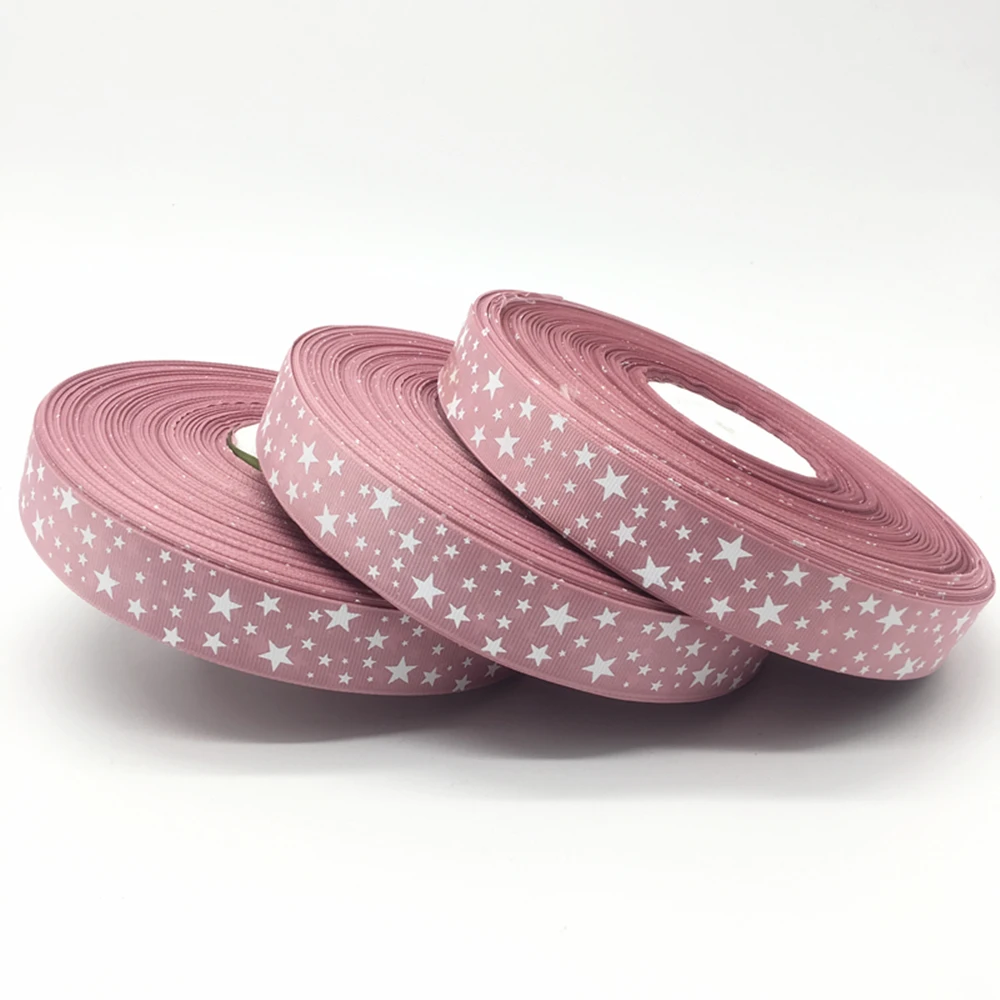5 ярдов/партия 1 дюйм (25 мм)|star grosgrain ribbon|5 yardgrosgrain ribbon christmas |