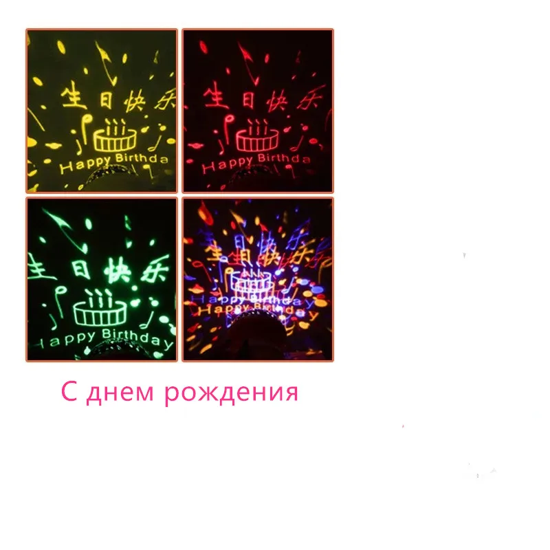 birthday Абая звездное небо светодиодный Ночной Светильник проектор USB Луна лампы новшество подарки детям детский Спальня светило проекционной лампы - Испускаемый цвет: birthday