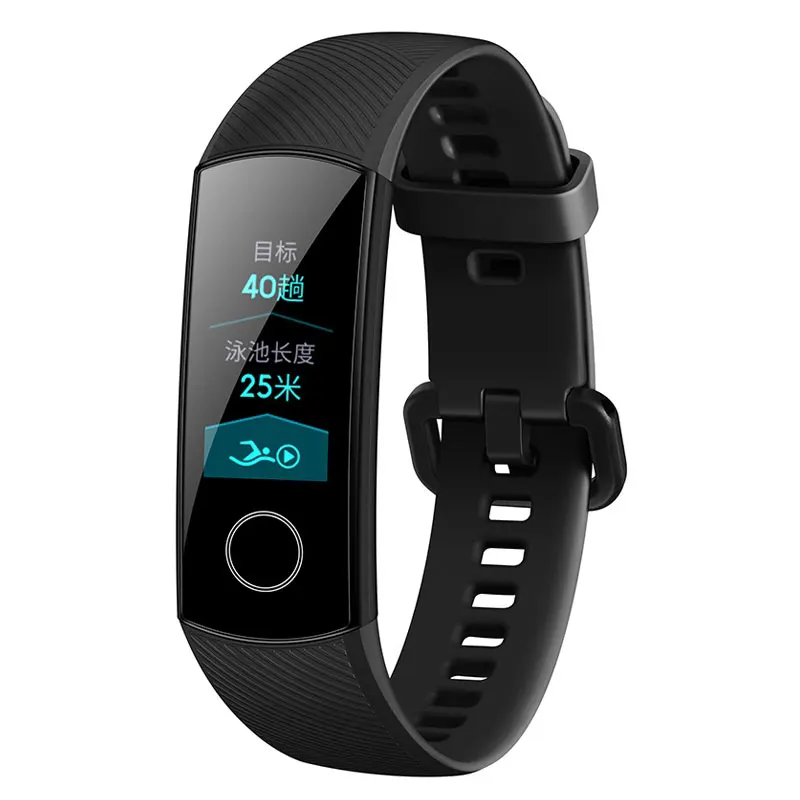 Black Standard 4-1. HUAWEI Honor Band 4 умный Браслет фитнес-браслет в режиме реального времени пульсометр научный монитор сна 5ATM плавание носимый стандарт - Цвет: Black Standard 4-1.