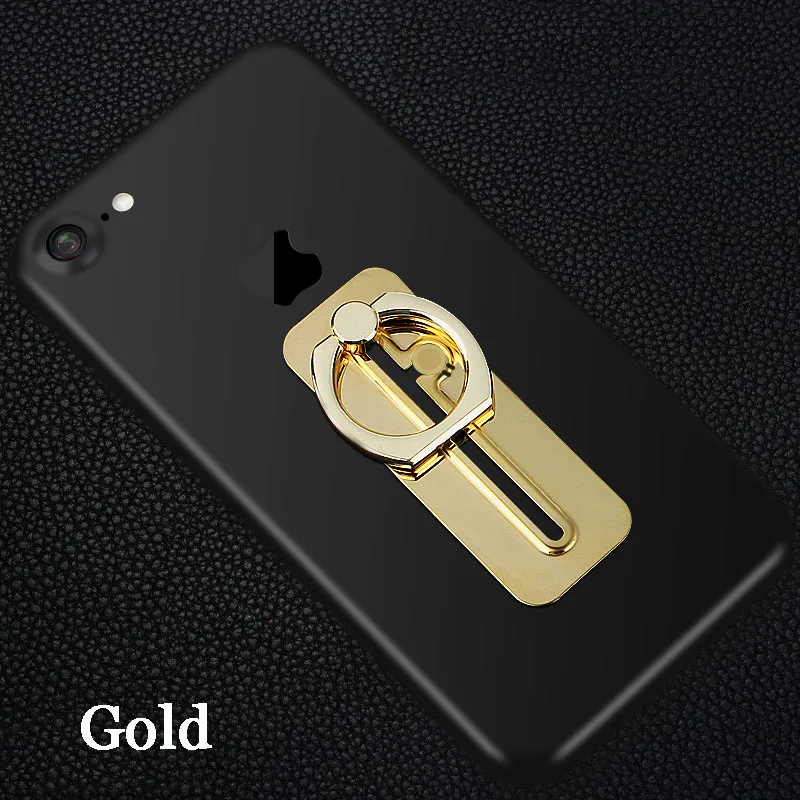 Gold S Универсальное кольцо на палец кольцо-держатель мобильного телефона Подставка для сотового телефона вращающийся на 360 градусов направляющий держатель металлический съемный стенд - Цвет: Gold S