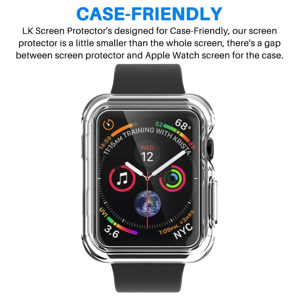 6 упаковок полное покрытие мягкий ТПУ протектор экрана для Apple Watch серии 4 40 мм 44