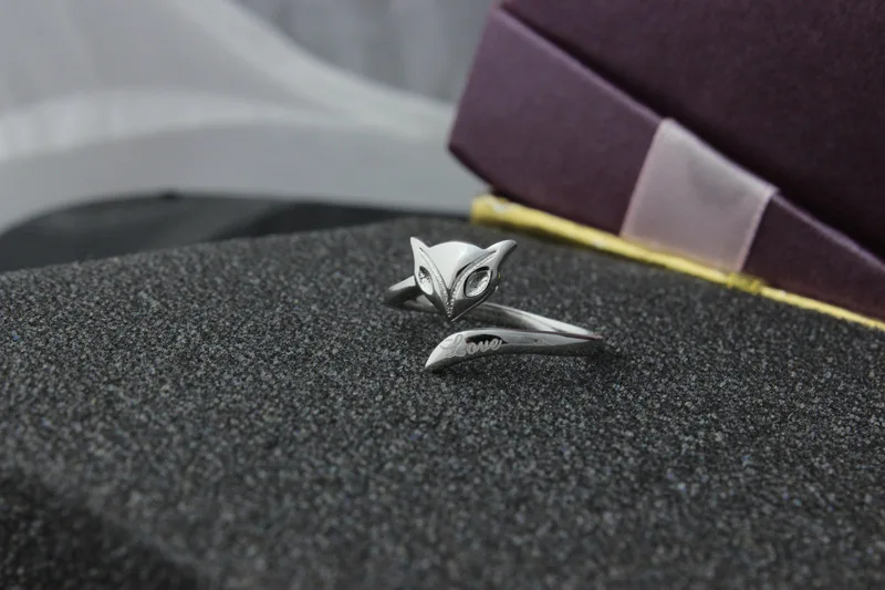 XIYANIKE 925 пробы серебряные ювелирные изделия AAA открытые огненные лисы кольца для