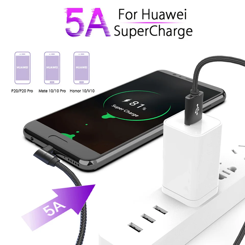 5А usb type C кабель 90 градусов быстрая зарядка кабель Qc3.0 для samsung Galaxy Note 9 8 A8 A9 Xiaomi Mi8 sony Usb кабель