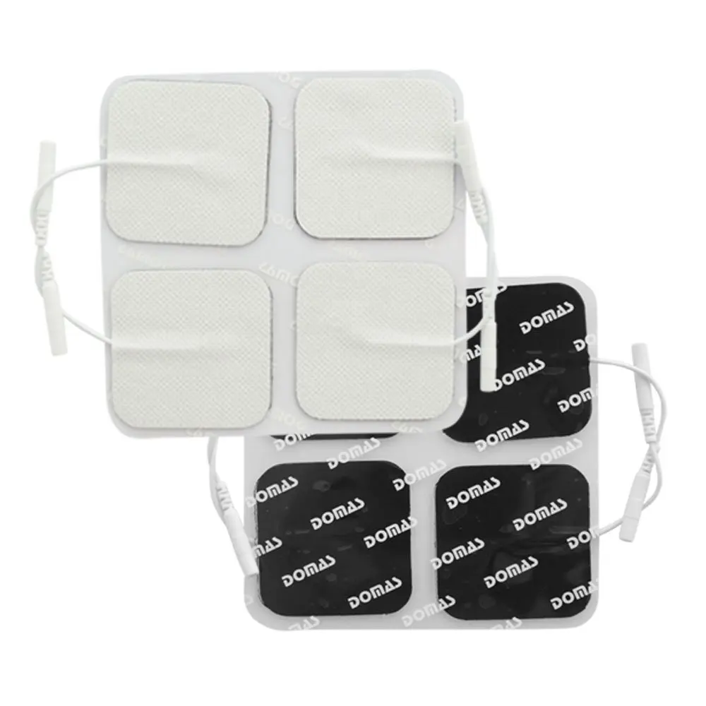 DOMAS Square Reusable Tens Unit Electrode Pads 2''x2'' Inch Pack of 40 |