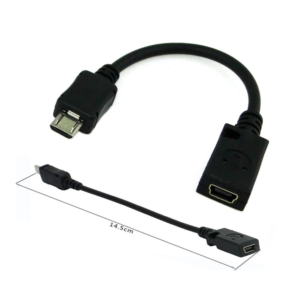 2 шт./лот Адаптер зарядного устройства Micro USB мама мини Usb папа для MP3 белый|micro usb|mini