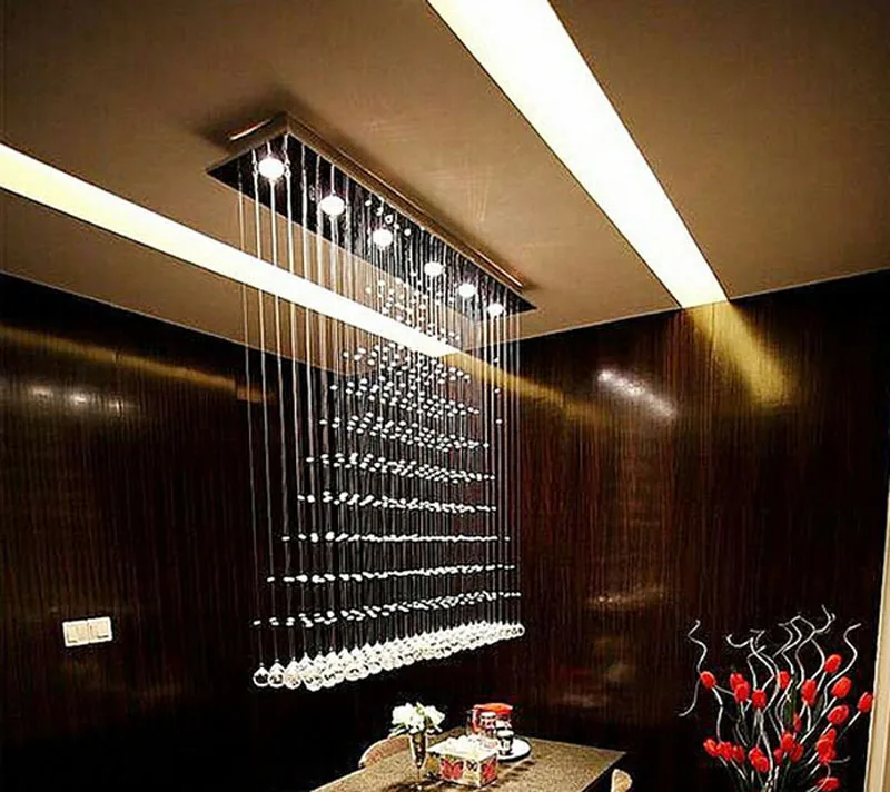 Хрустальный светильник в виде пирамиды для ресторана подвесная линия