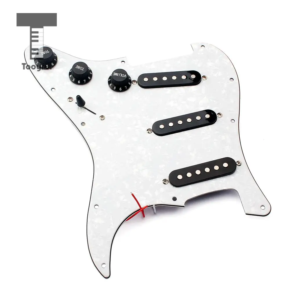 Tooyful 3 ply SSS Prewired пикапы Защита от царапин пластина с винтами Набор для Strat ST
