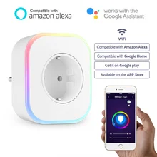 Смарт розетка светодиодная с поддержкой Wi Fi и таймером|Умные