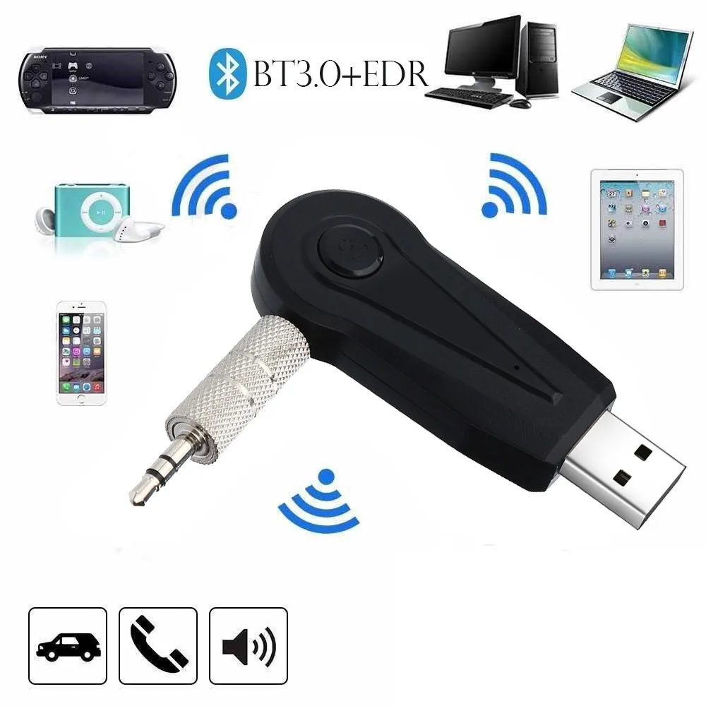Беспроводной Bluetooth 3 0 + EDR 5 мм AUX аудио стерео музыка автомобильный передатчик