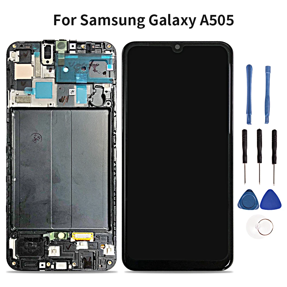 Качественный ЖК дисплей для Samsung Galaxy A50 сенсорный экран дигитайзер в сборе A505 A505F/DS