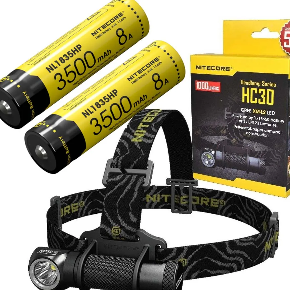NITECORE HC30 HC30W налобный фонарь CREE XM L2 U2 1000 люмен Водонепроницаемый фонарик с