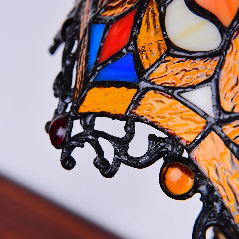 Напольная Лампа Тиффани в стиле барокко 16 дюймов Витражная для спальни E27 110 240
