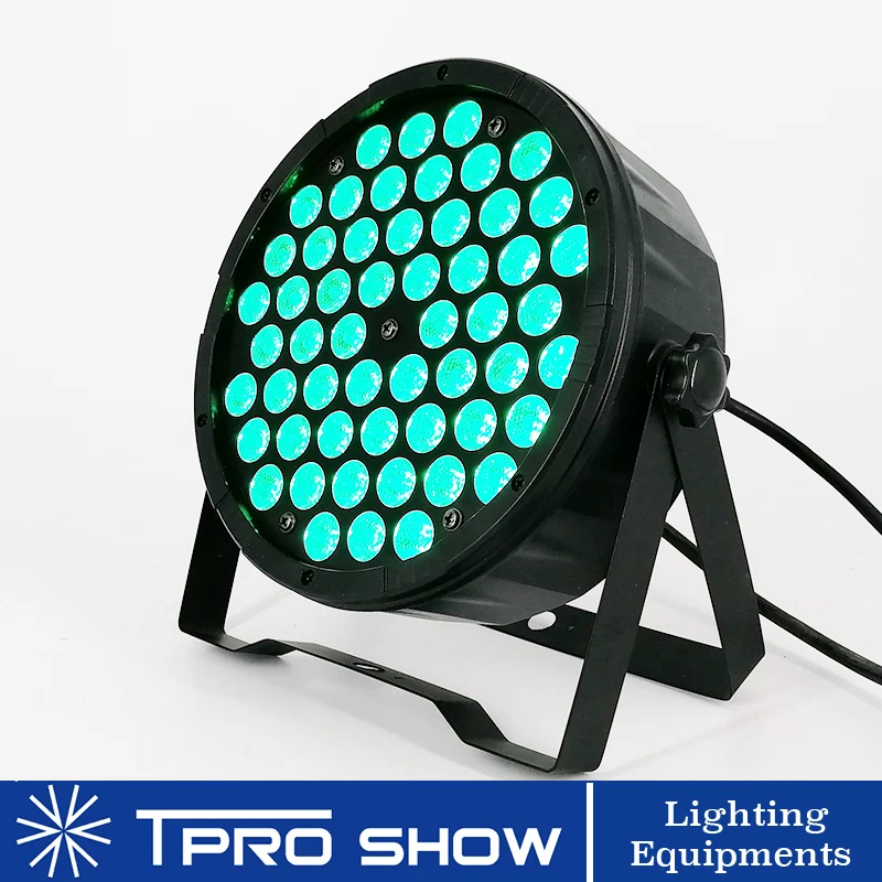 54x3 Вт светодиодный Par RGB 3в1 сценическое освещение Dmx управление звуком изменение цвета стробоскоп DJ фонари Par 64 может для свадьбы DJ события вечерние шоу