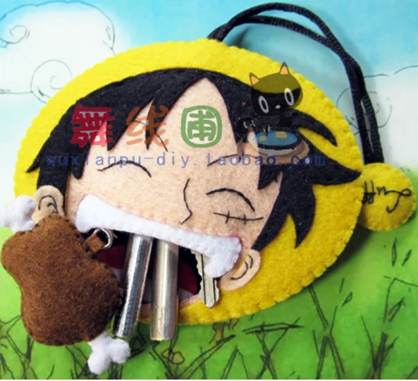 One Piece key bag and zero Purse Felt kit Non-woven cloth Craft DIY Sewing set Handwork Material needlework supplies | Дом и сад
