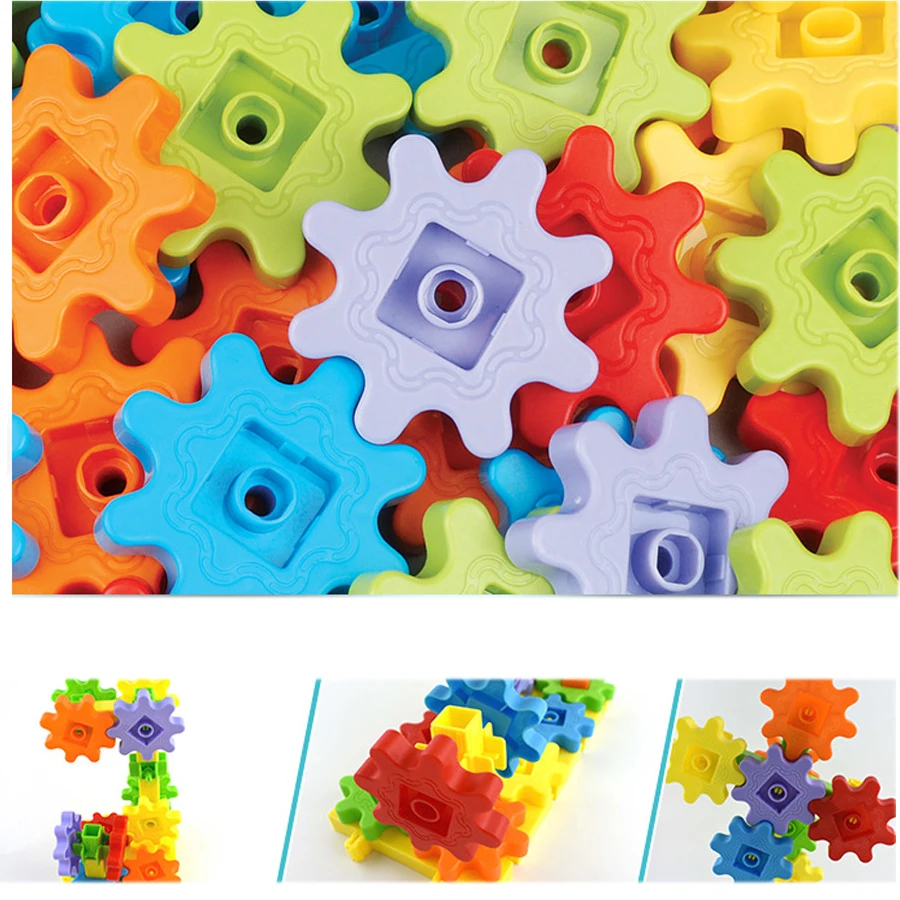 Детский пластиковый конструктор Механическая Шестерня|Блочные конструкторы| |