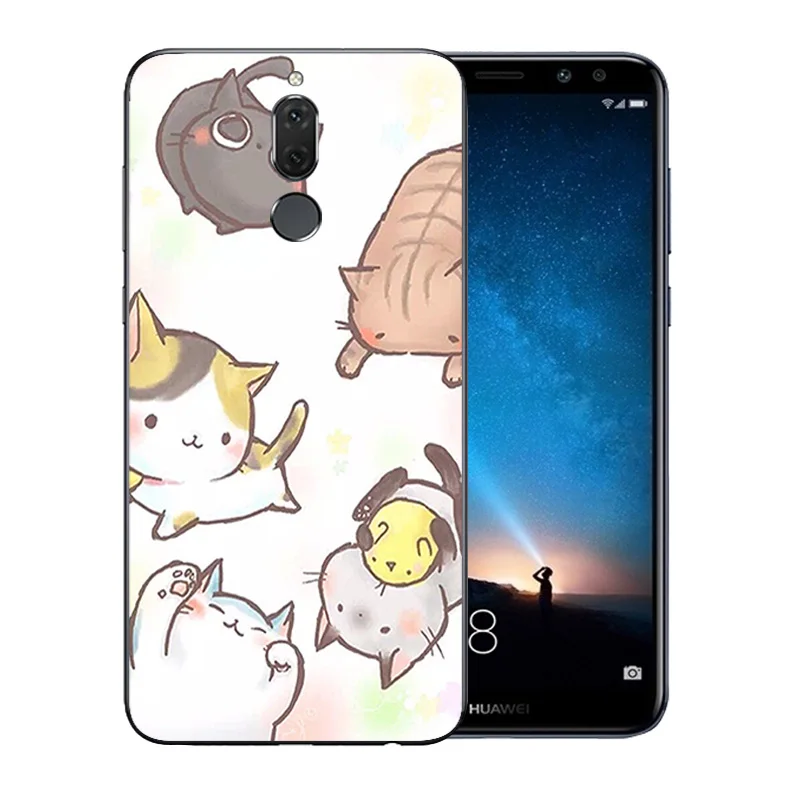 5 9 дюйма для Huawei Nova 2i чехол телефона мягкий силиконовый Mate 10 Lite Luck Cat узорный TPU MaiMang