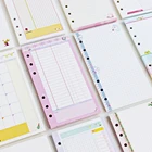А5 А6 Kawaii цветные наполнители для связующий наполнитель бумаги 6 отверстий органайзер для внутренних страниц наполнитель для Filofax