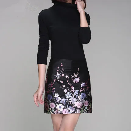 

New Print Leather Skirt K151